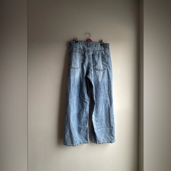 OAT Wide Leg Light Wash Denim Jeans size 10/30 - Picture 5 of 5